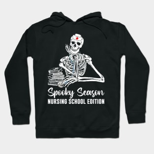 Nursing School Student Halloween Skeleton Hoodie